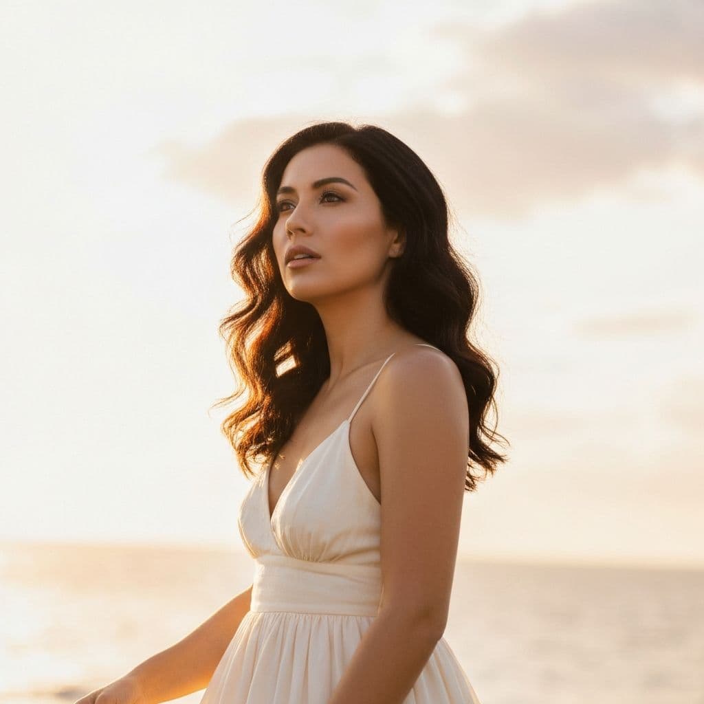 Portrait photograph with natural light and warm tones