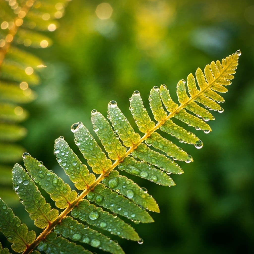 Macro nature photography of morning dew